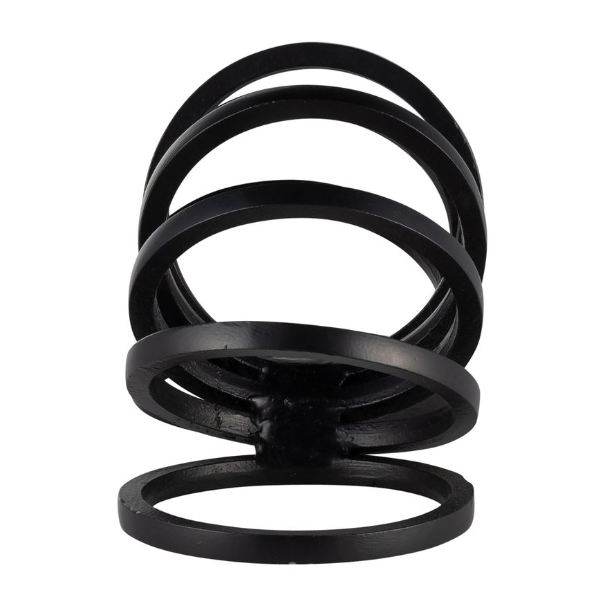 Sagebrook 11" Metal Slinky Ring Decor - Black