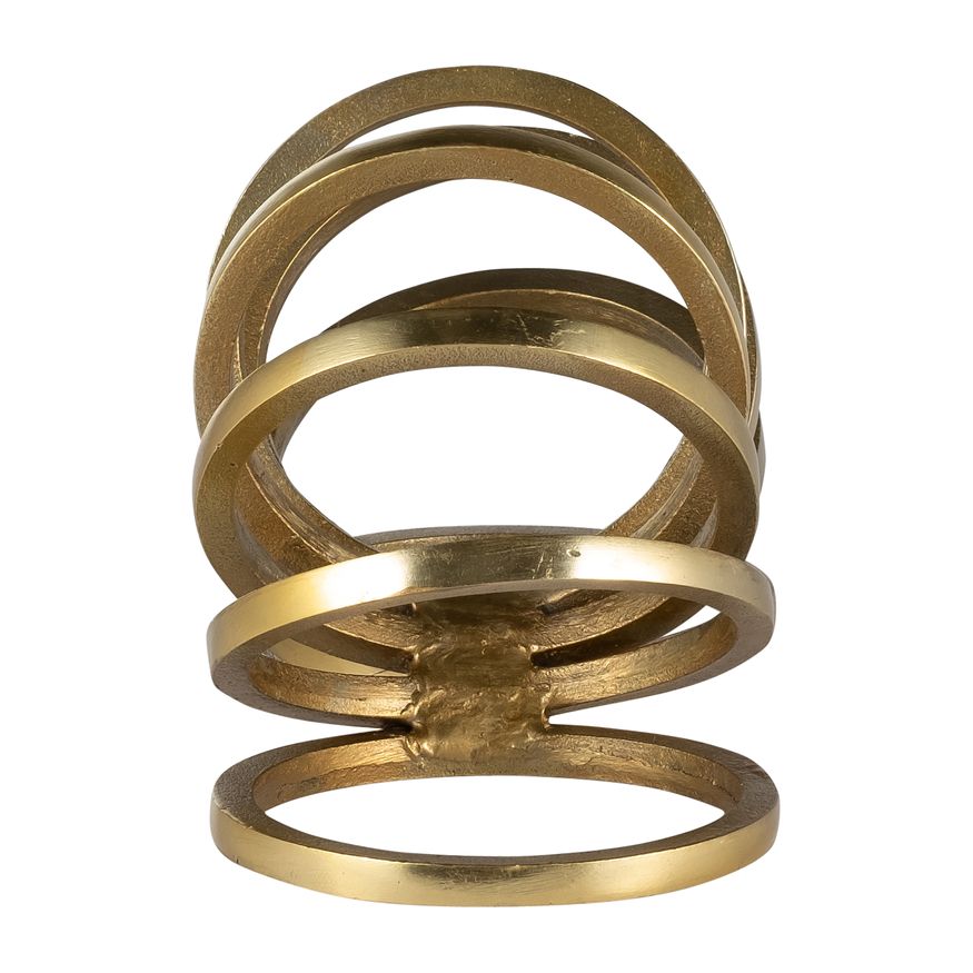 Sagebrook 11" Metal Slinky Ring Decor - Gold