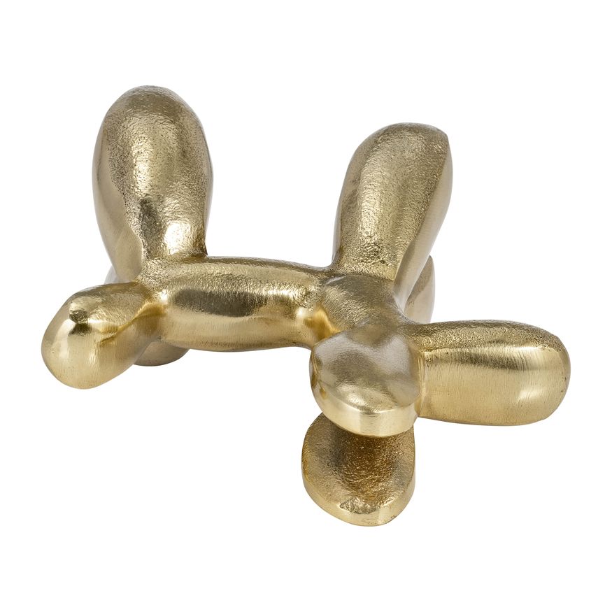 Sagebrook - 8" Metal Ballon Dog Decor in Gold