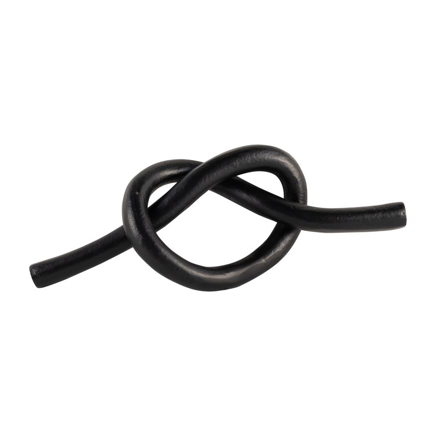 Sagebrook 12" Metal Single Knot Decor - Black