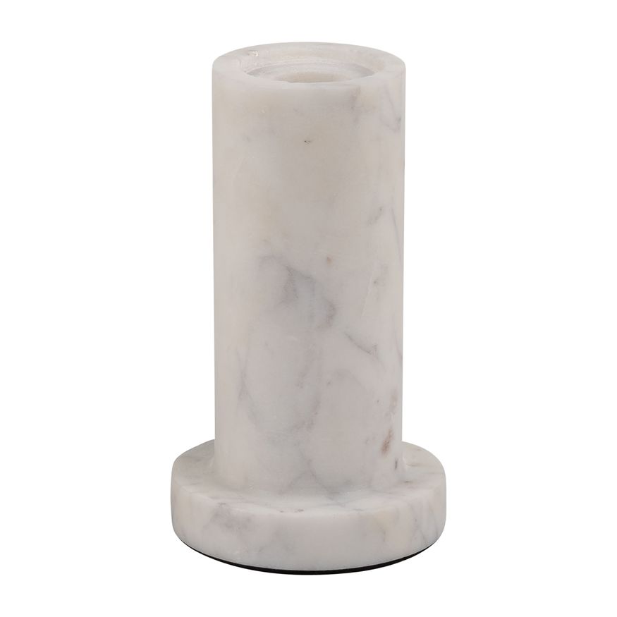 Sagebrook 5" Marble Taper Candle Holder With Flat Base