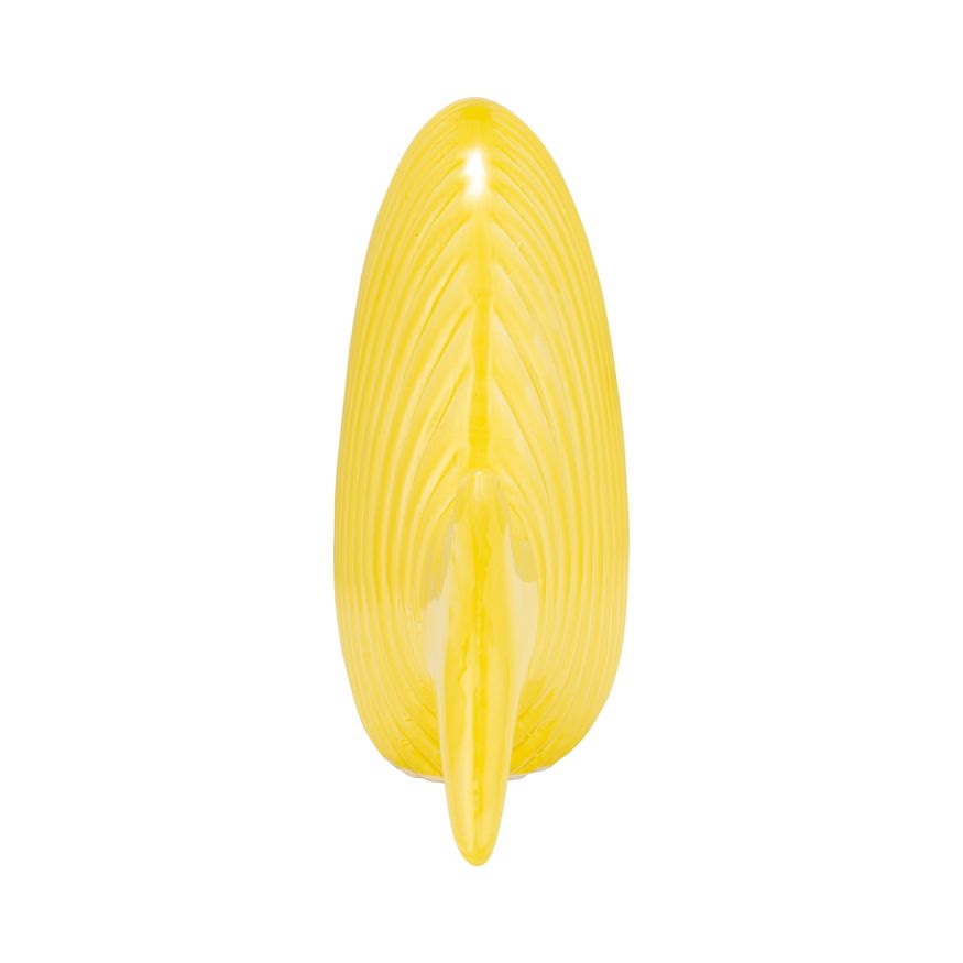 Sagebrook 12" Ceramic V Striped Fish - Yellow