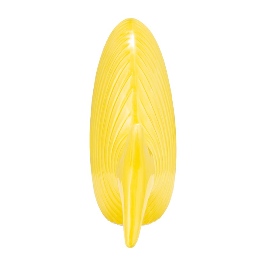 Sagebrook 16" Ceramic V Striped Fish - Yellow