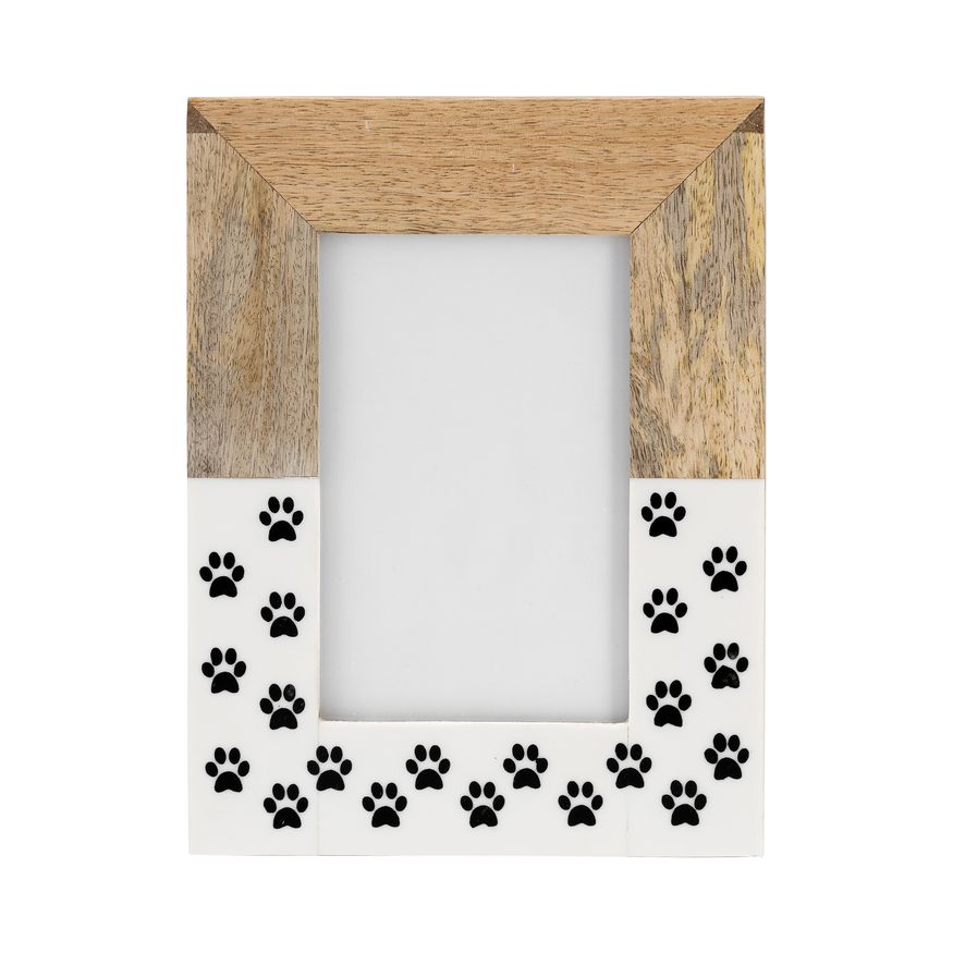 Sagebrook 5"x7" Wood Dog-paws Photo Frame