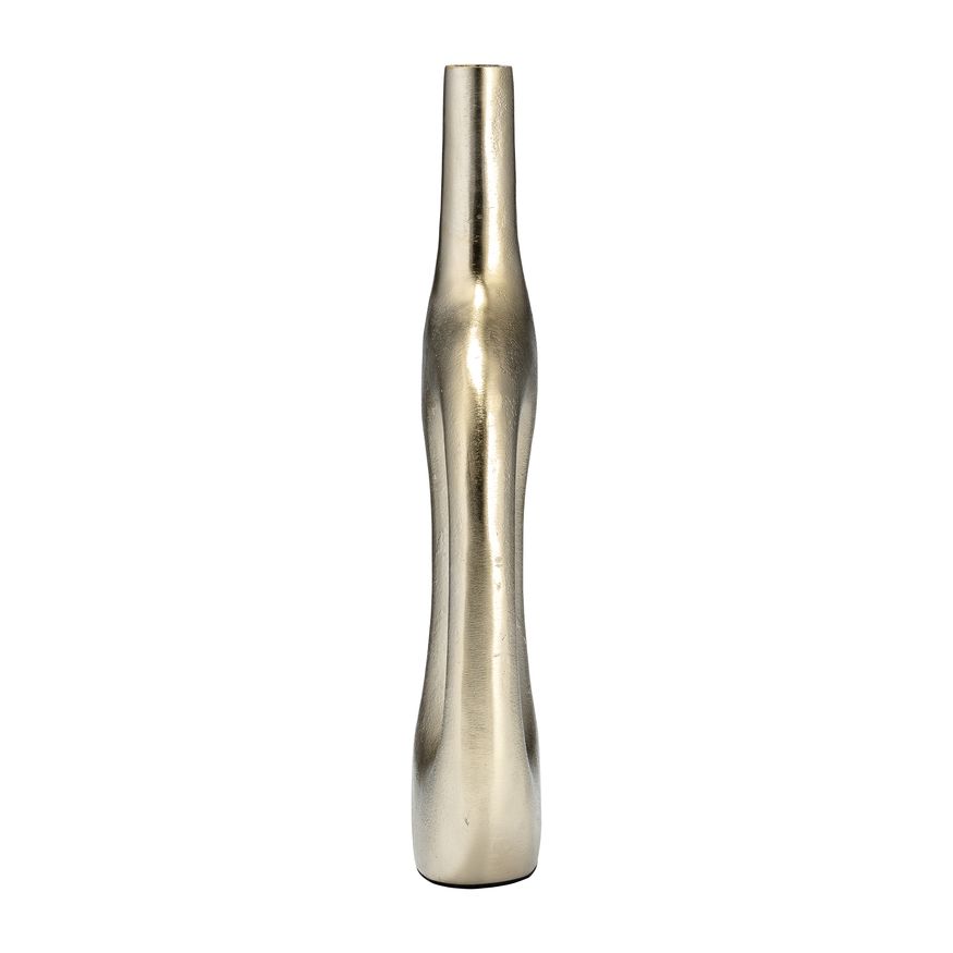 Sagebrook 15" Metal Hollow Handles Vase - Champagne