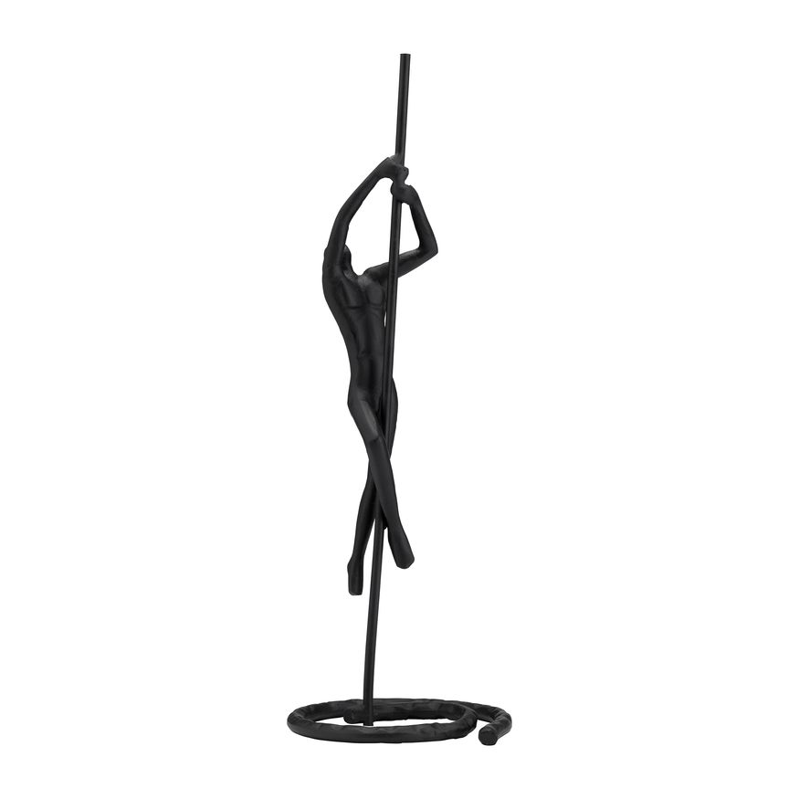 Sagebrook - 24" Metal Climbing Man Sculpture in Black