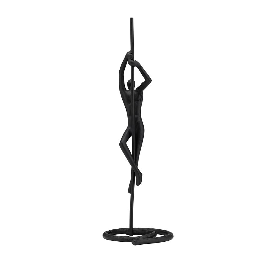 Sagebrook - 24" Metal Climbing Man Sculpture in Black