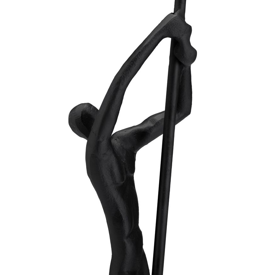 Sagebrook - 24" Metal Climbing Man Sculpture in Black