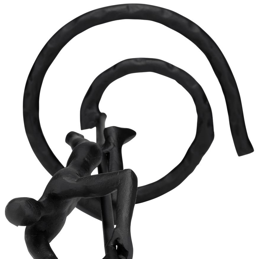 Sagebrook - 24" Metal Climbing Man Sculpture in Black