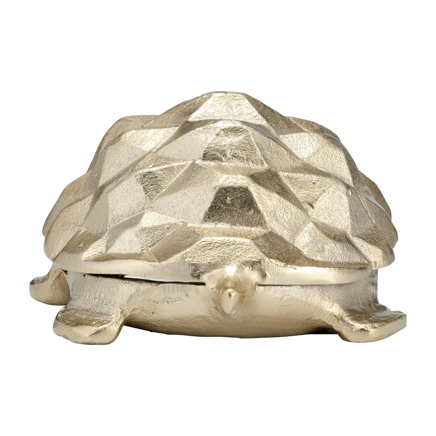 Sagebrook - 9" Metal Walking Tortoise in Champagne