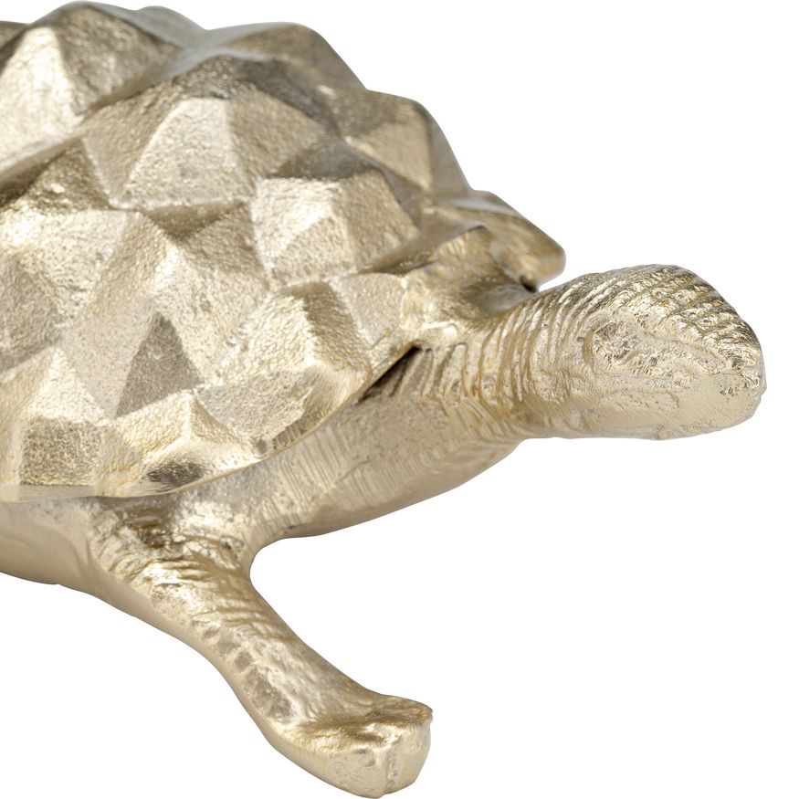 Sagebrook - 9" Metal Walking Tortoise in Champagne