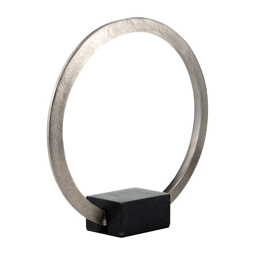 Sagebrook Metal,12",standing Ring With base ,nickel/Black