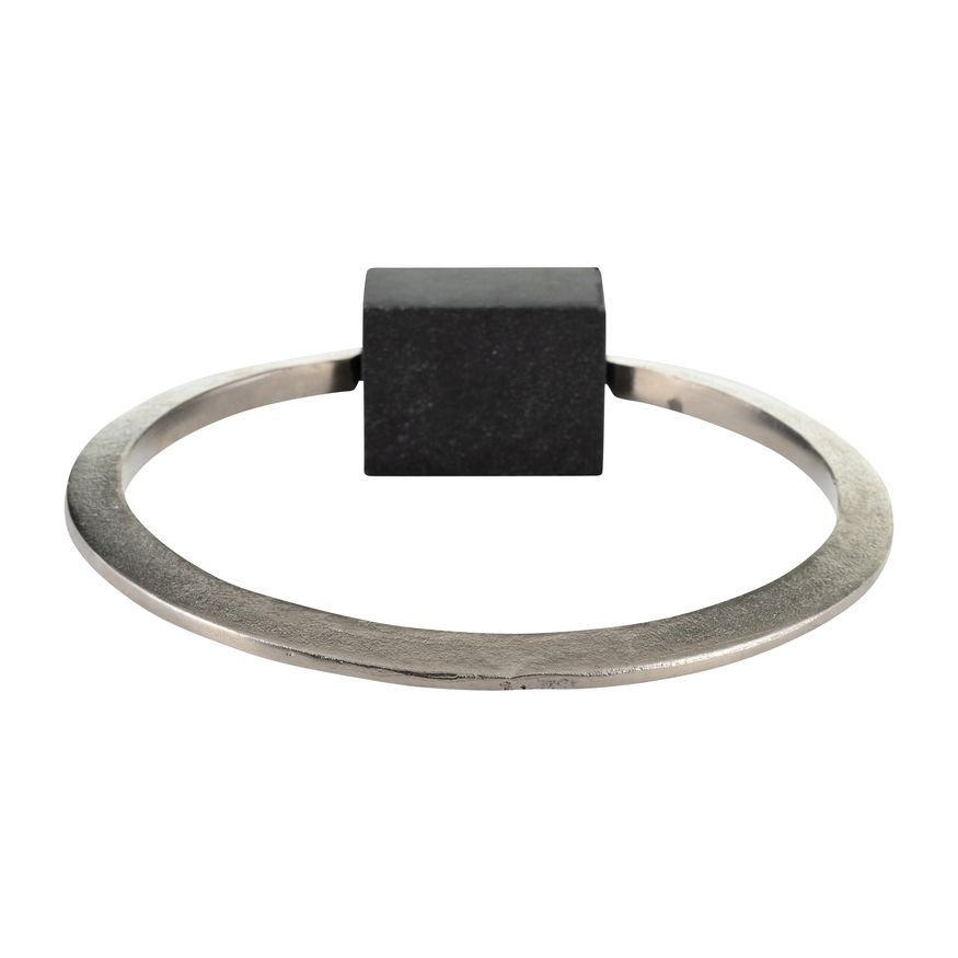 Sagebrook Metal,12",standing Ring With base ,nickel/Black