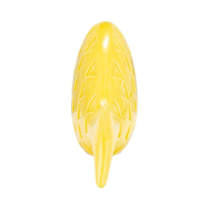 Sagebrook 13" Ceramic Zigzag Scaled Fish - Yellow