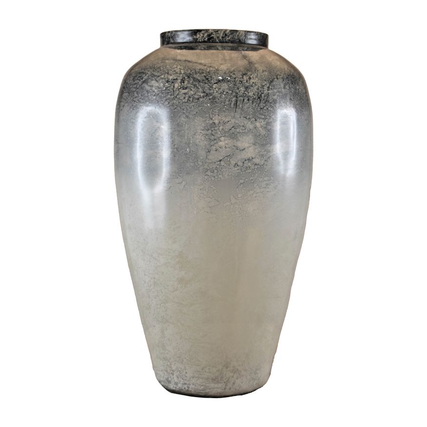 Sagebrook - 16" Glass Tri-colored Glittered Vase