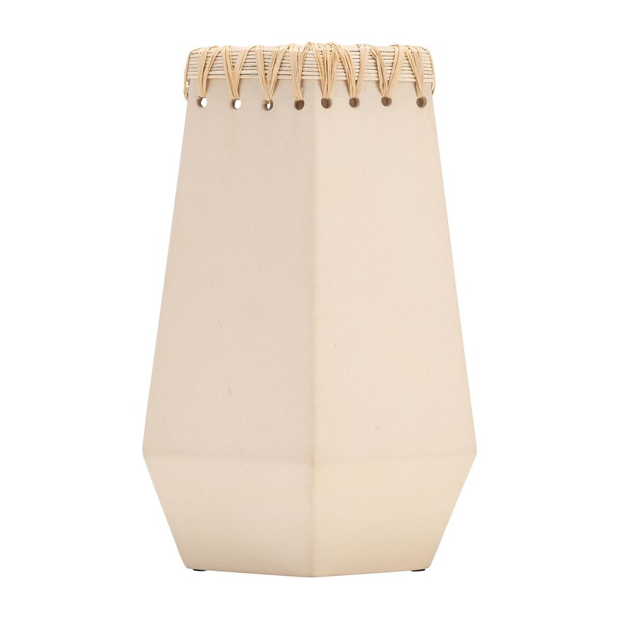 Sagebrook™ 11" Ceramic Vase With Weaving - Natural