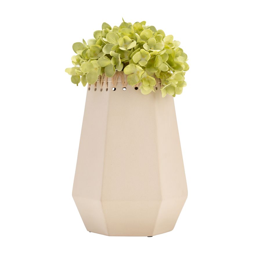 Sagebrook™ 11" Ceramic Vase With Weaving - Natural