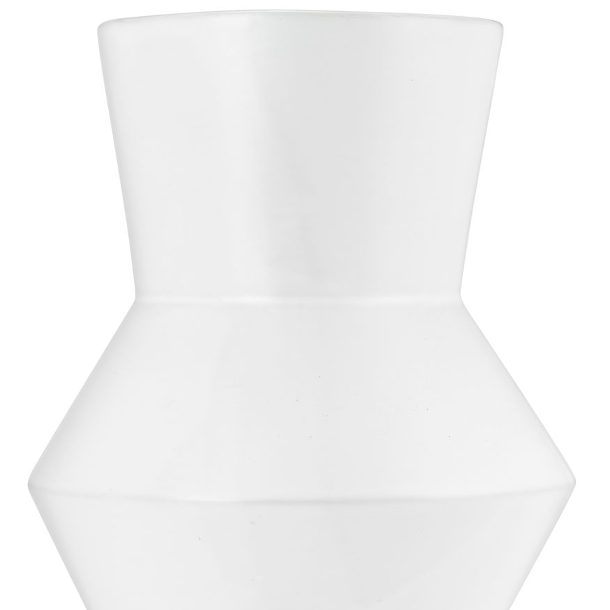 Sagebrook 12" Ceramic Totem Vase - White