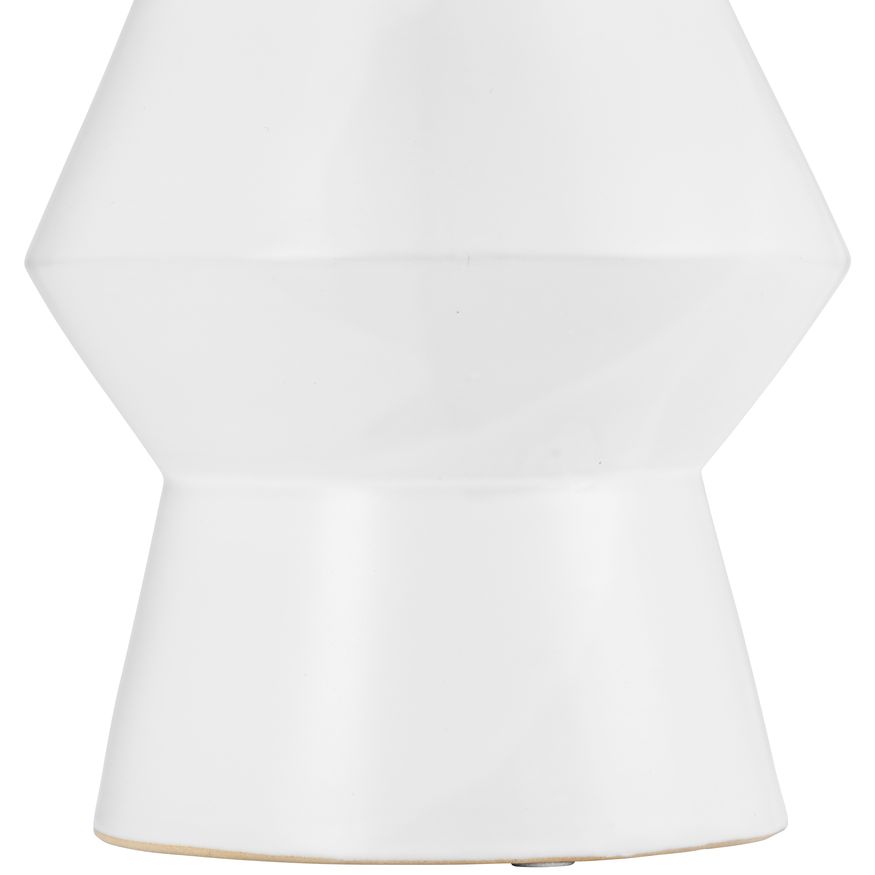 Sagebrook 12" Ceramic Totem Vase - White