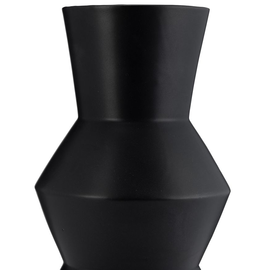 Sagebrook 17" Ceramic Totem Vase - Black