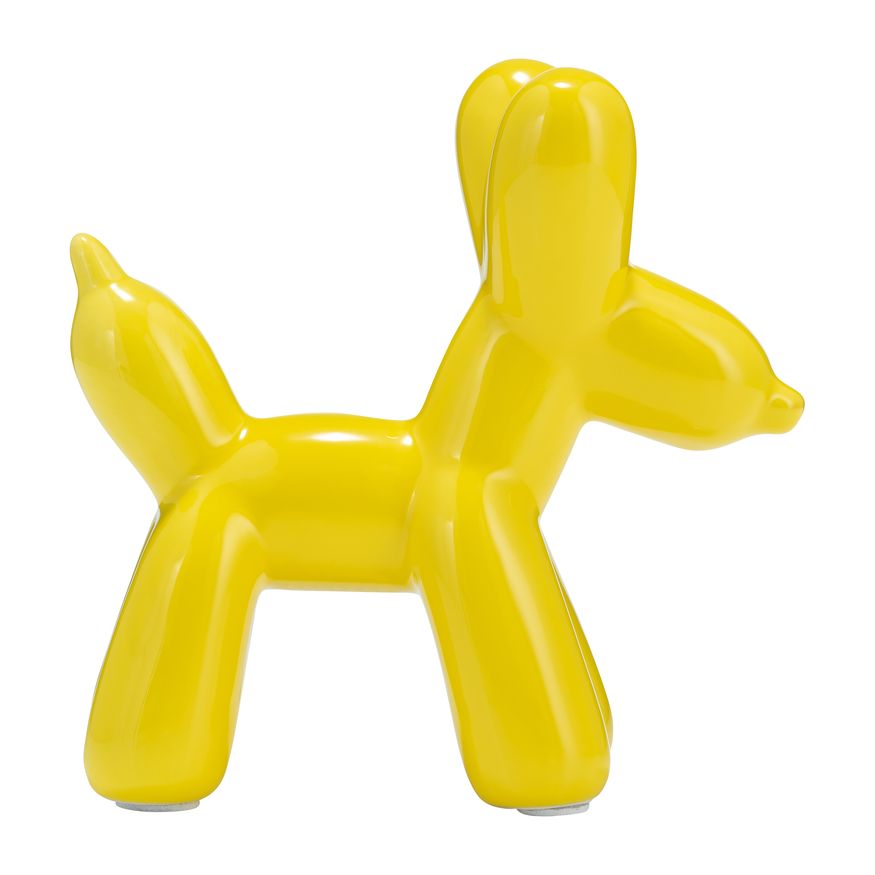 Sagebrook 7" Balloon Dog Animal - Yellow