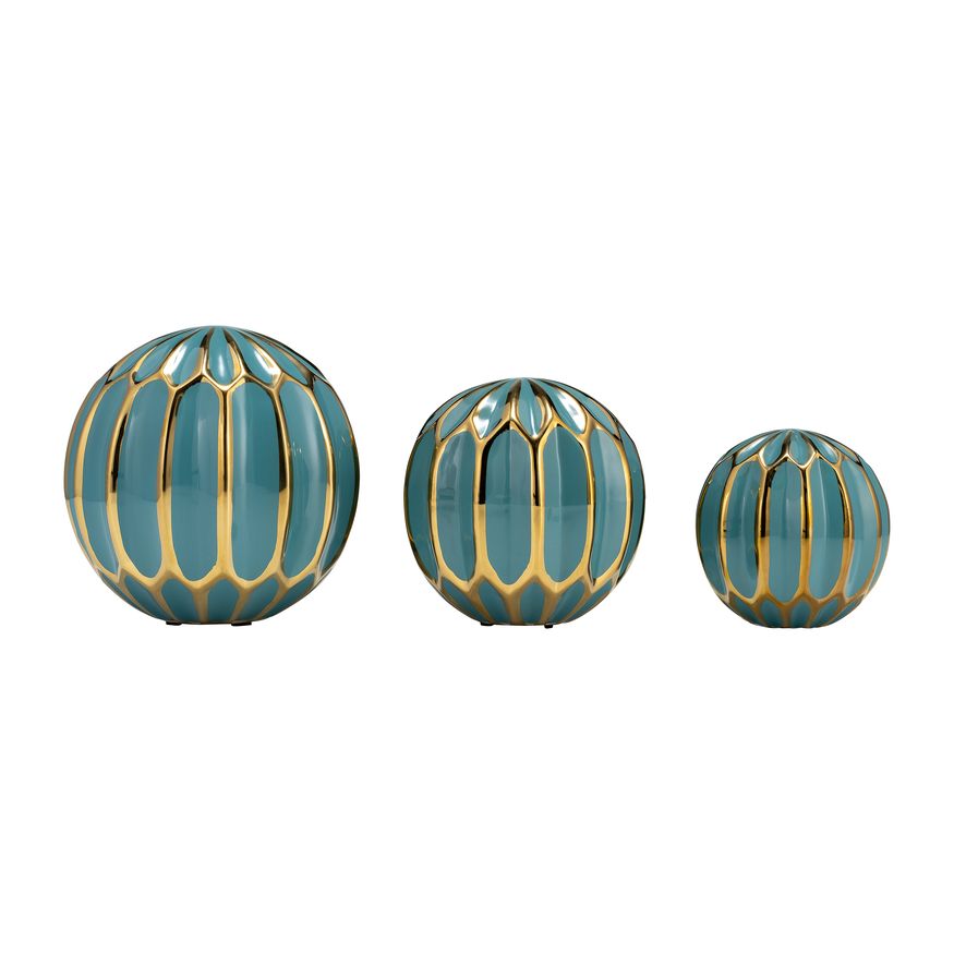 Sagebrook 4"/5"/6" Ceramic Orbs (Set Of 3)