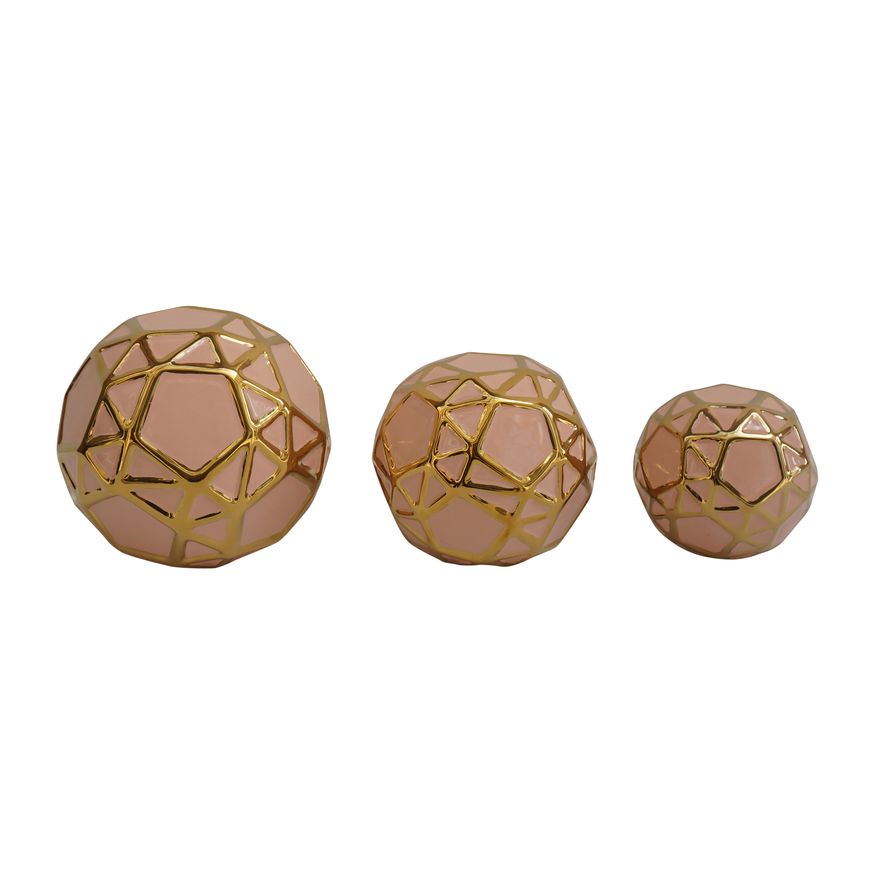 Sagebrook 4"/5"/6" Ceramic Orbs (Set Of 3)