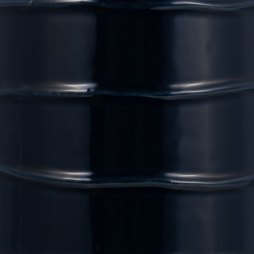 Sagebrook 20" Ceramic Tribal Vase - Navy Blue