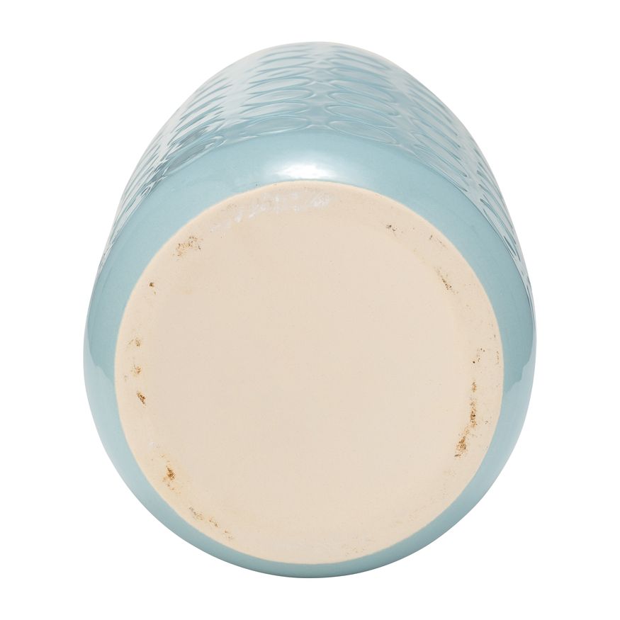 Sagebrook 16" Ceramic Circles Vase - Aqua Haze