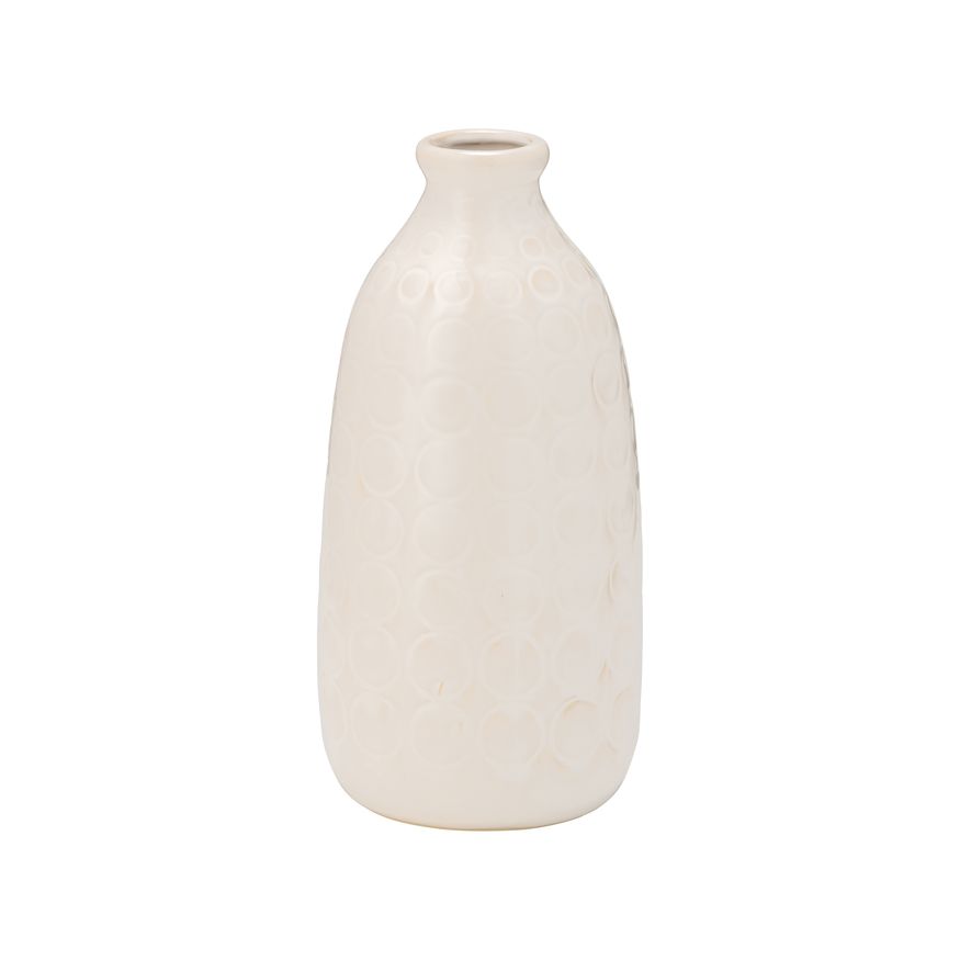 Sagebrook 9" Ceramic Circles Vase