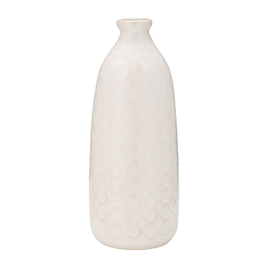 Sagebrook 9" Ceramic Circles Vase