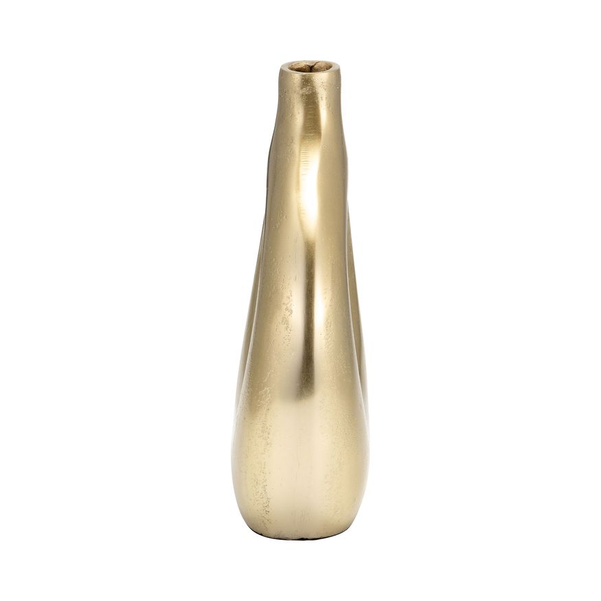 Sagebrook 10" Metal Open Cut Vase - Gold