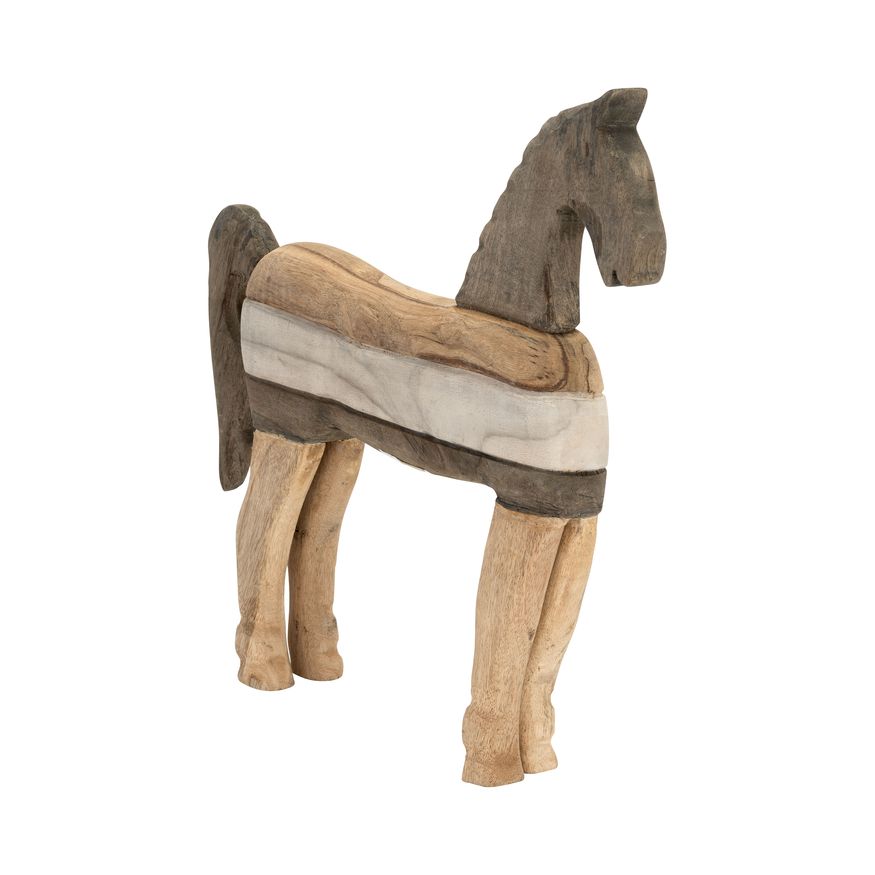 Sagebrook 19" Mango Wood Horse Sculpture