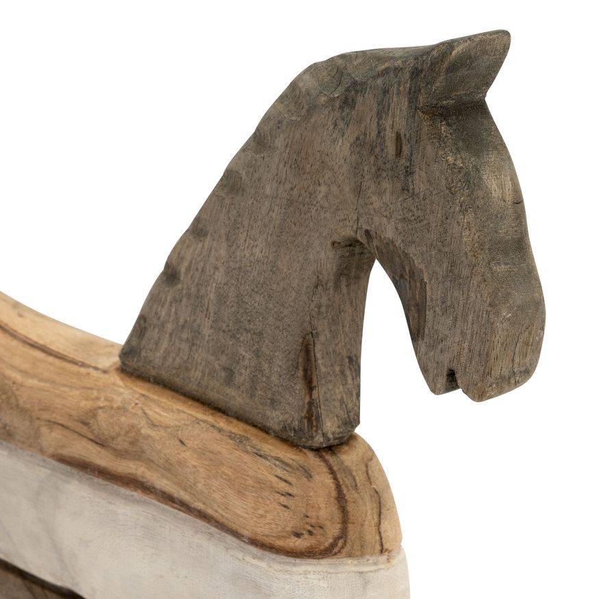 Sagebrook 15" Mango Wood Horse Sculputure - Dark Brown