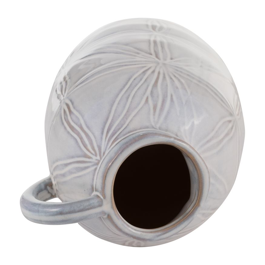 Sagebrook - 8" Ceramic Tribal Pitcher in Ivory