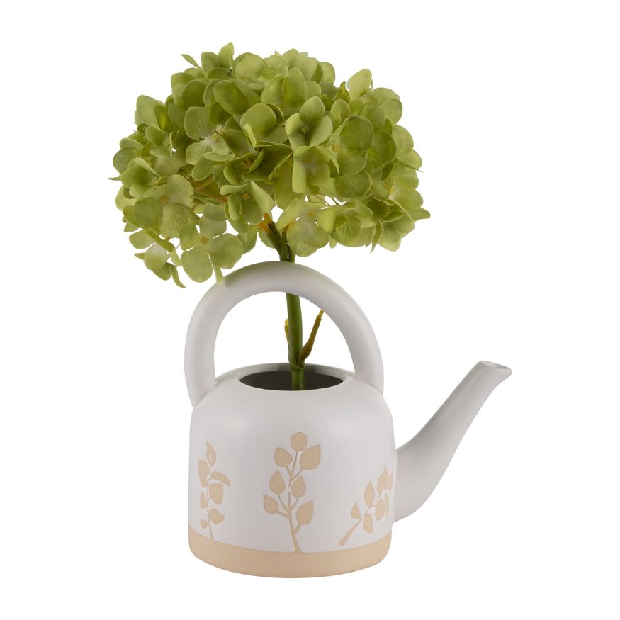 Sagebrook 7" Ceramic Watering Can - Ivory