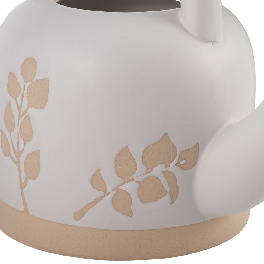 Sagebrook 7" Ceramic Watering Can - Ivory