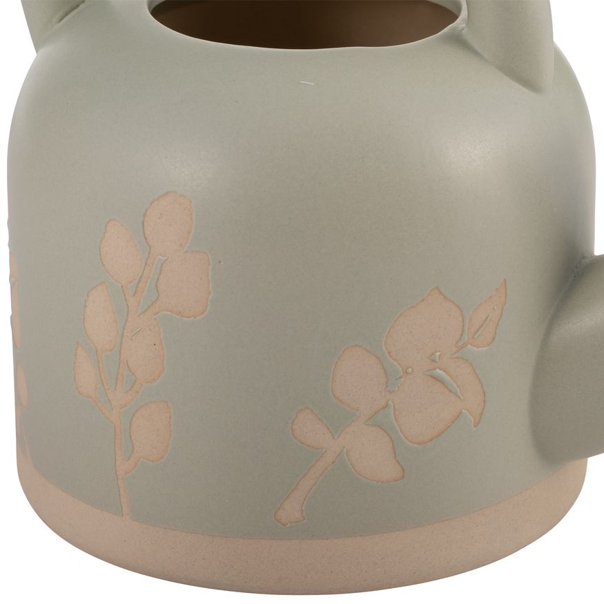 Sagebrook 7" Ceramic Watering Can - Cucumber