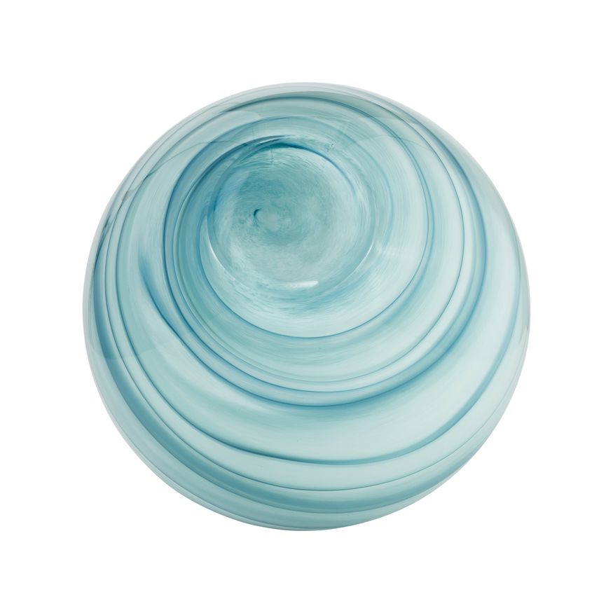 Sagebrook 10" Glass 2-tone Vase - Blue/White