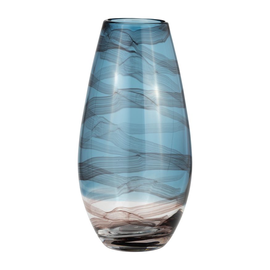 Sagebrook 9" Glass Swirl Vase