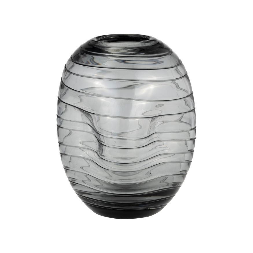 Sagebrook 8" Glass Pinched Vase