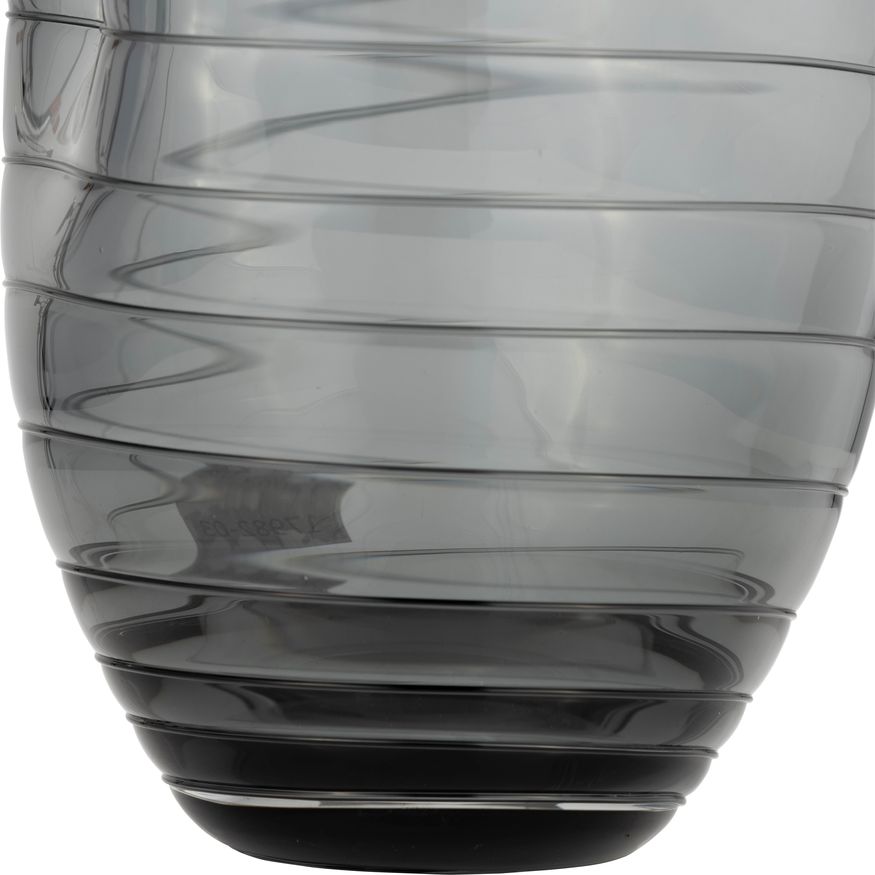 Sagebrook 14" Glass Pinched Vase - Smoke