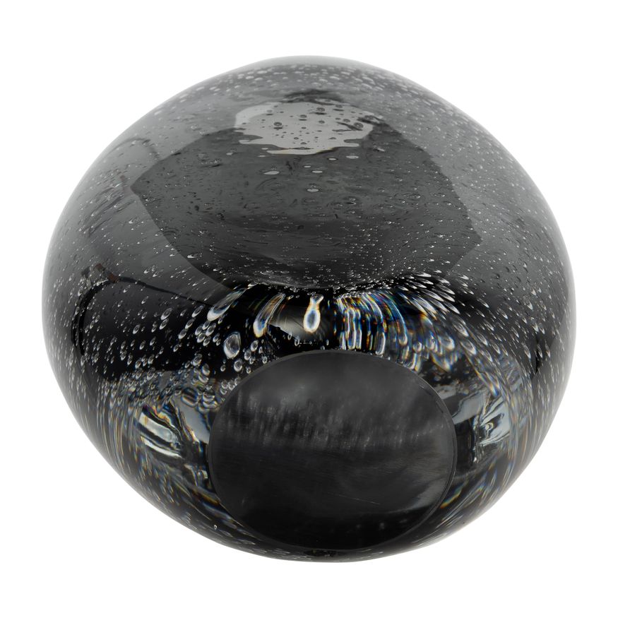 Sagebrook - 9" Glass Ellipse Vase in Smoke