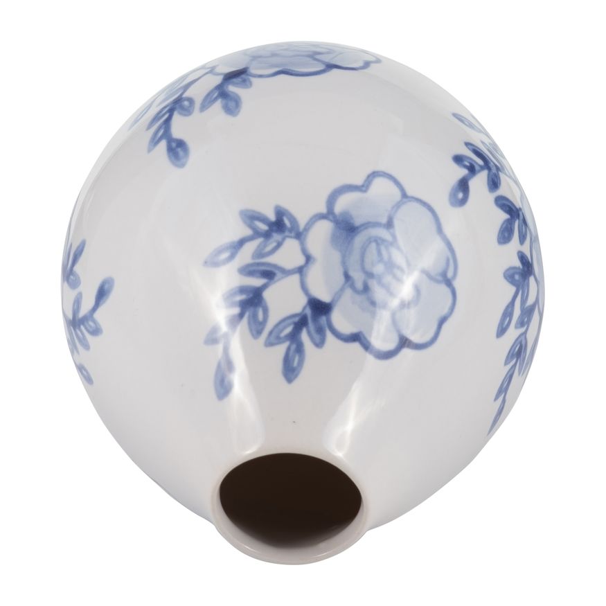 Sagebrook - 5" Ceramic Chinoiserie Bud Vase in Blue/White