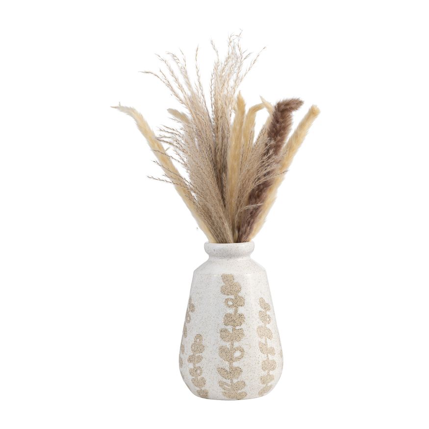 Sagebrook 8" Ceramic Botanical Vase - Ivory