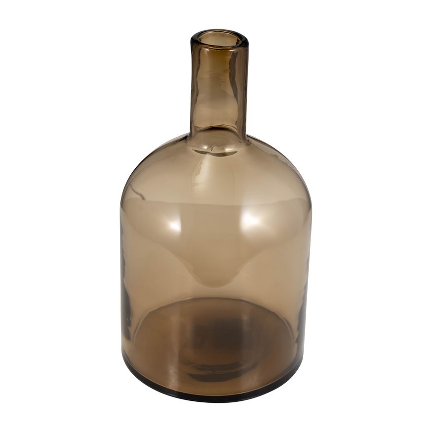 Sagebrook™ 17" Glass Bottle With Stopper - Taupe