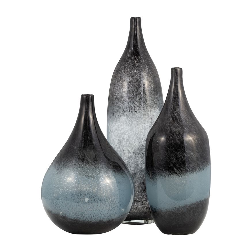 Sagebrook™ 14" Glass Vase - Blue Ombre