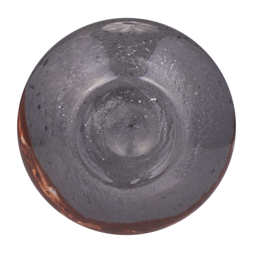 Sagebrook 14" Glass Vase - Gray/Brown