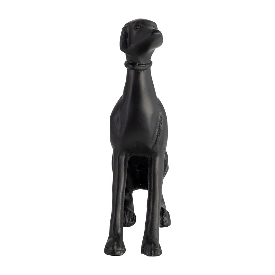 Sagebrook 8" Metal Dog Sitting - Black