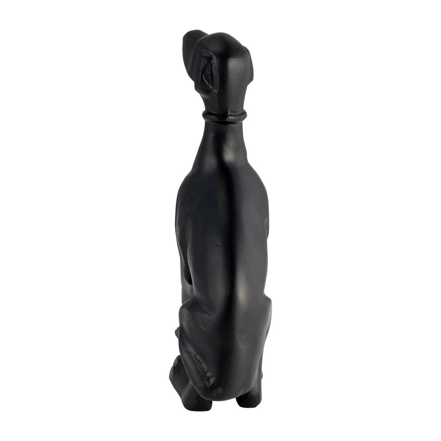 Sagebrook 8" Metal Dog Sitting - Black